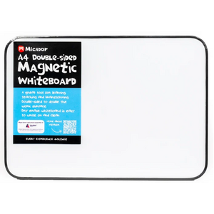 Micador Magnetic Double-Sided Whiteboard Plain A4 Framed