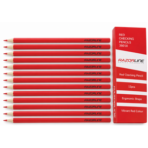 Razorline Red Checking Pencil | Box 12
