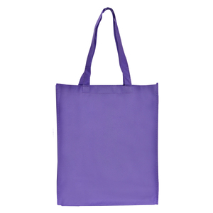 Standard Non-Woven BPA Free Eco Friendly Tote Bag with Gusset 35cm X 41cm X 10cm PURPLE