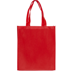 Standard Non-Woven BPA Free Eco Friendly Tote Bag with Gusset 35cm X 41cm X 10cm RED