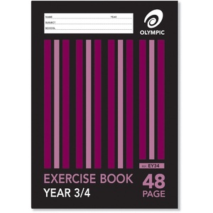 OLYMPIC EXERCISE BOOKS A4 48Pg Yr3 4 QLD Ruling