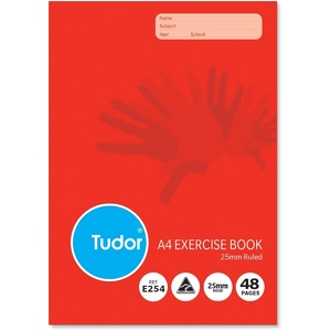 OLYMPIC & TUDOR EXERCISE BOOK A4 25mm ruling 48 pages Reference E254