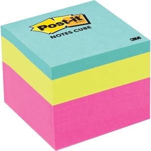 2 Sticky Note Pads, 100 Quality Assorted Pastel Coloured Square Sticky  Notes 76x76mm 3x3 