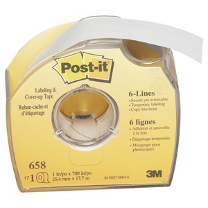 POST-IT 658 CORRECTION TAPE Correction & Cover Up 25mmX17M