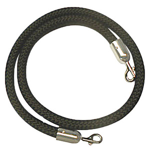 VISIONCHART BARRIER ROPE With Chrome Ends 1.5m Black