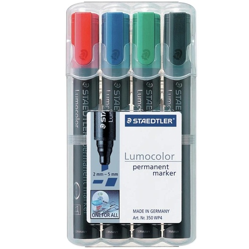 STAEDTLER 350 LUMOCOLOR Permanent Marker Green Chisel Tip Staedtler