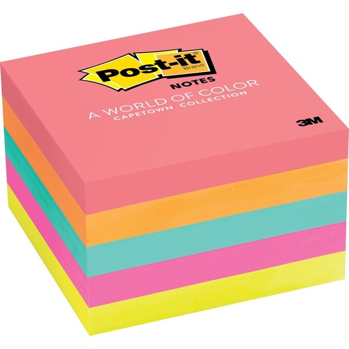 POST-IT 654-5SSNO Neon Orange Super Sticky Pack - 76mm x 76mm - 3M